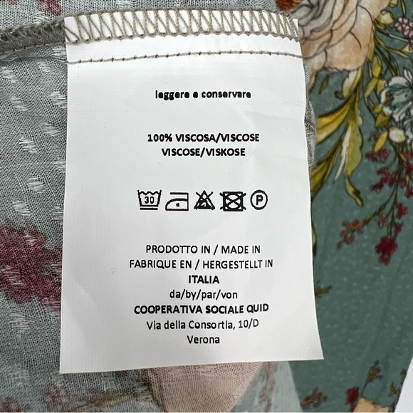 Progetto Quid‎ Floral Tunic Top Made in Italy - Picture 6 of 10